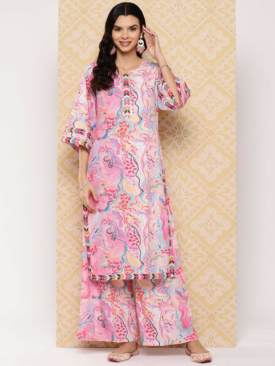 Ahalyaa Women's Traditional wear Kurta Set - Multi - Distacart