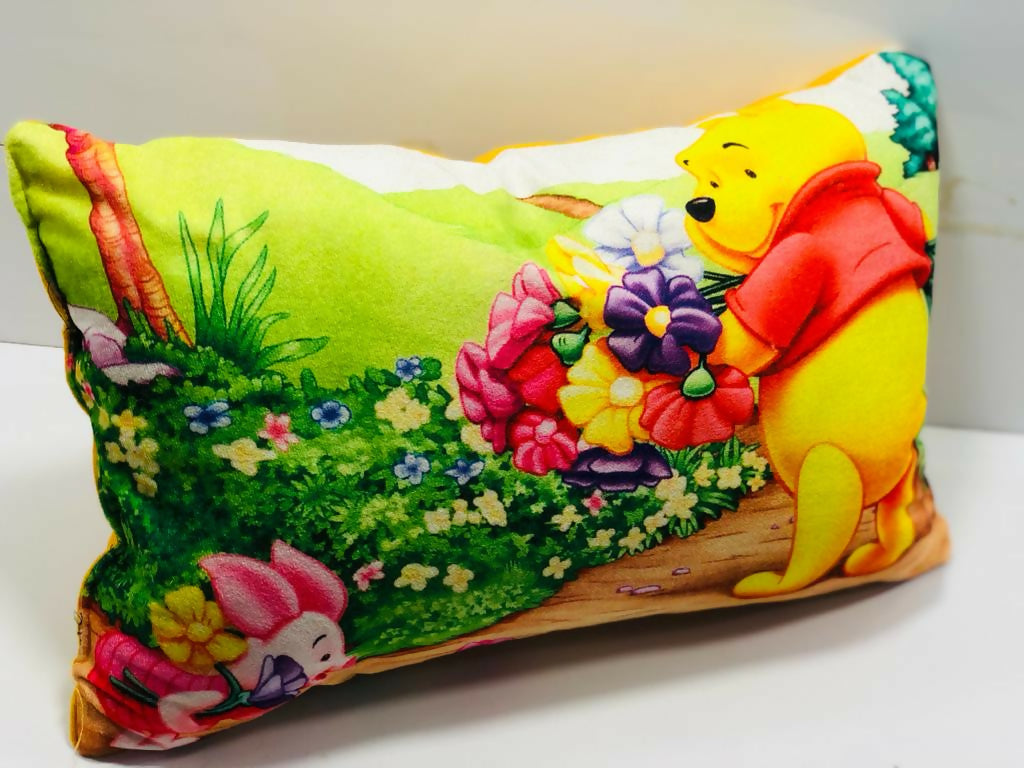 Unique Fashion Microfibre Filled Cushion For Kids - Winnie The Pooh - Distacart