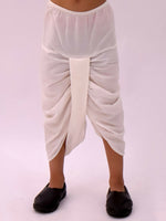 Thumbnail for Lil Drama Mishti Peach Kurta Dhoti Set For Boys