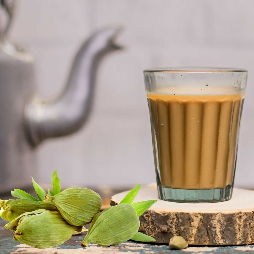 Satvi Wellness Cardamom Tea | Elachi tea | Natural Cardamon with Black Tea - Distacart