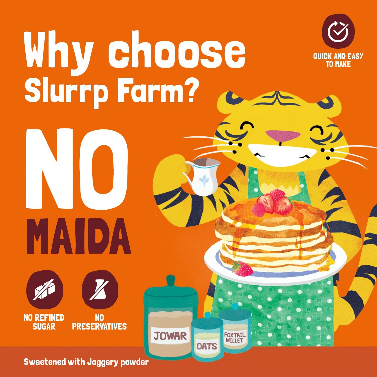 Slurrp Farm Millet Pancake Mix Combo Blueberry & Classic