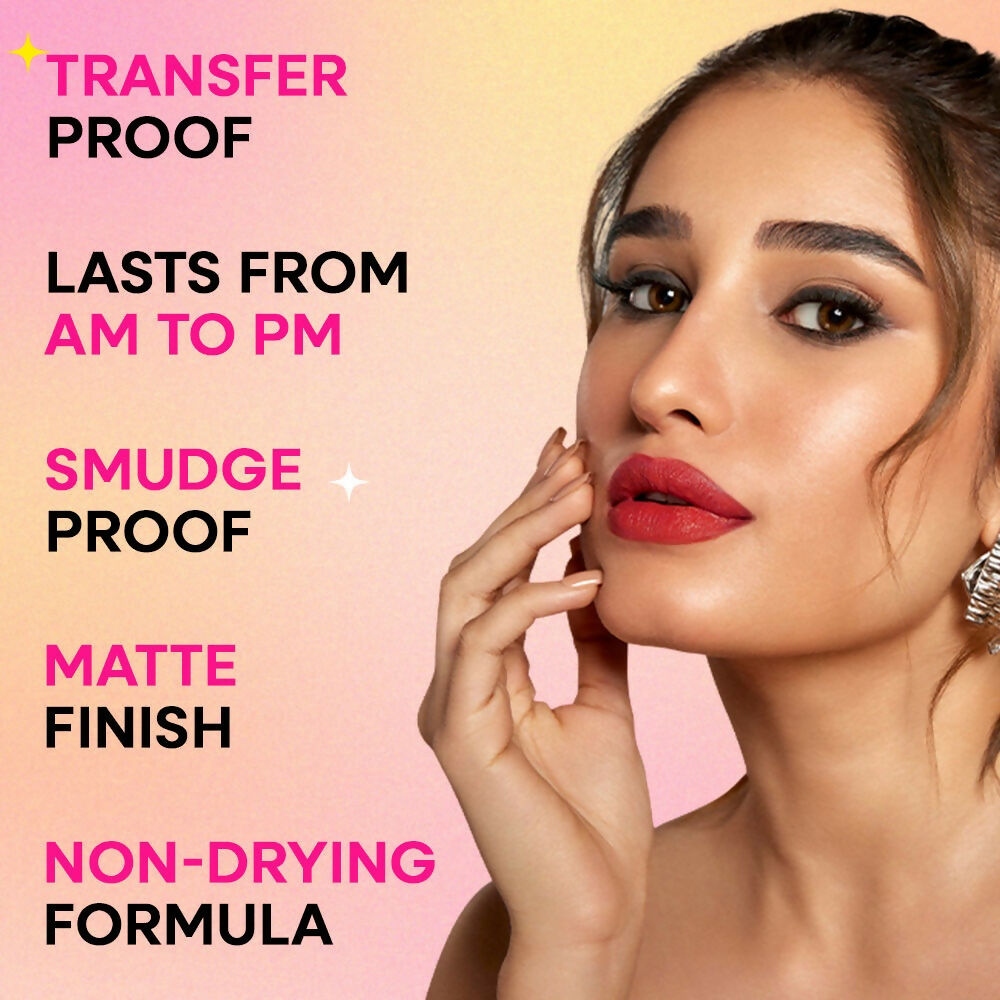 Nykaa Matte To Last ! Transferproof Liquid Lipstick - Dilli - 07 - Dista