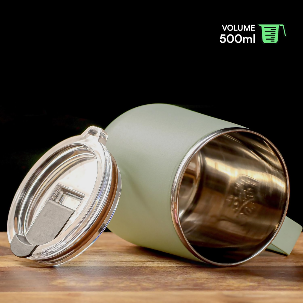Udyan Tea Stainless Steel Insulated Mug - Mint Green - Dista