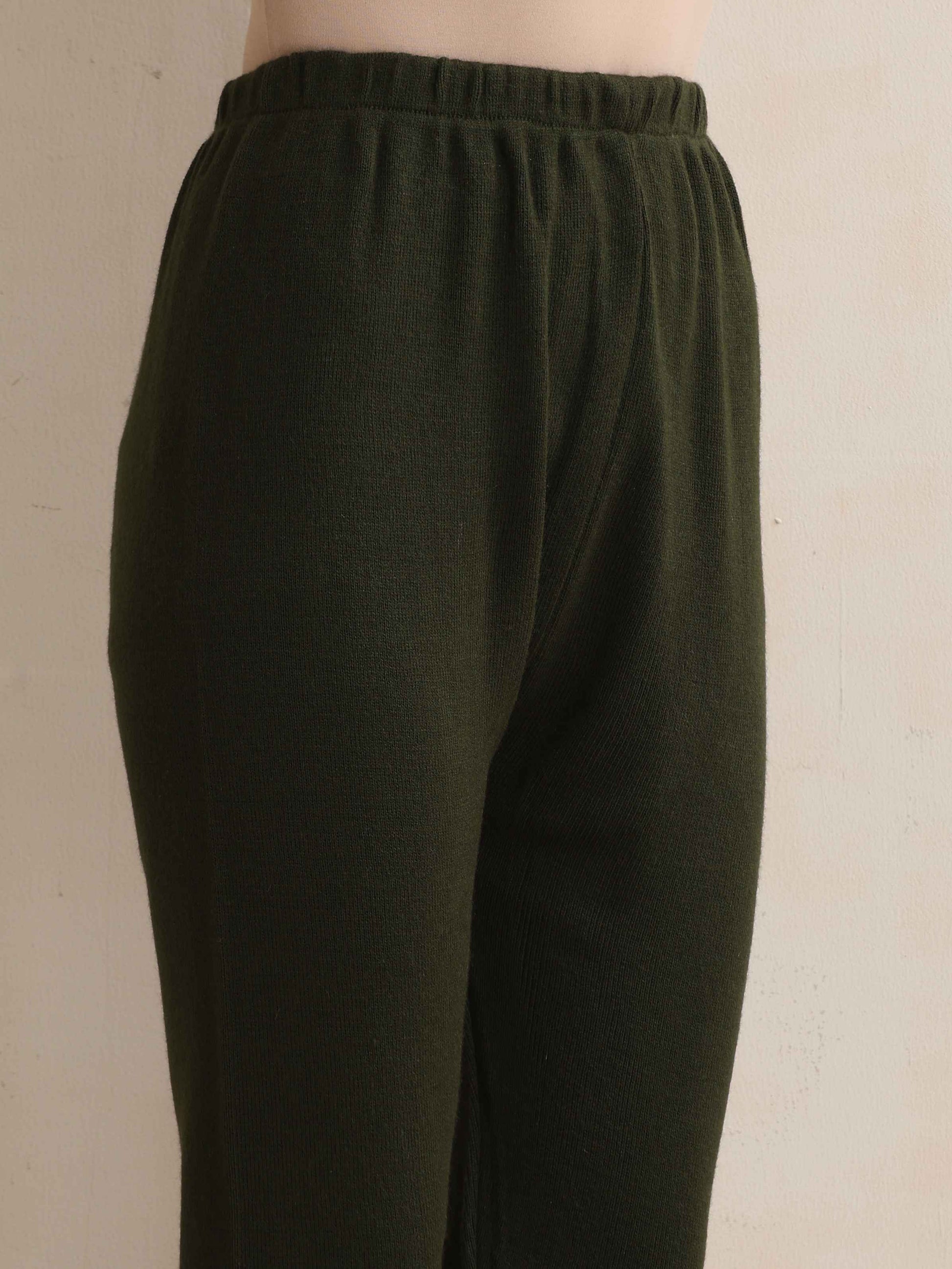 trueBrowns Green Woollen Leggings - Distacart