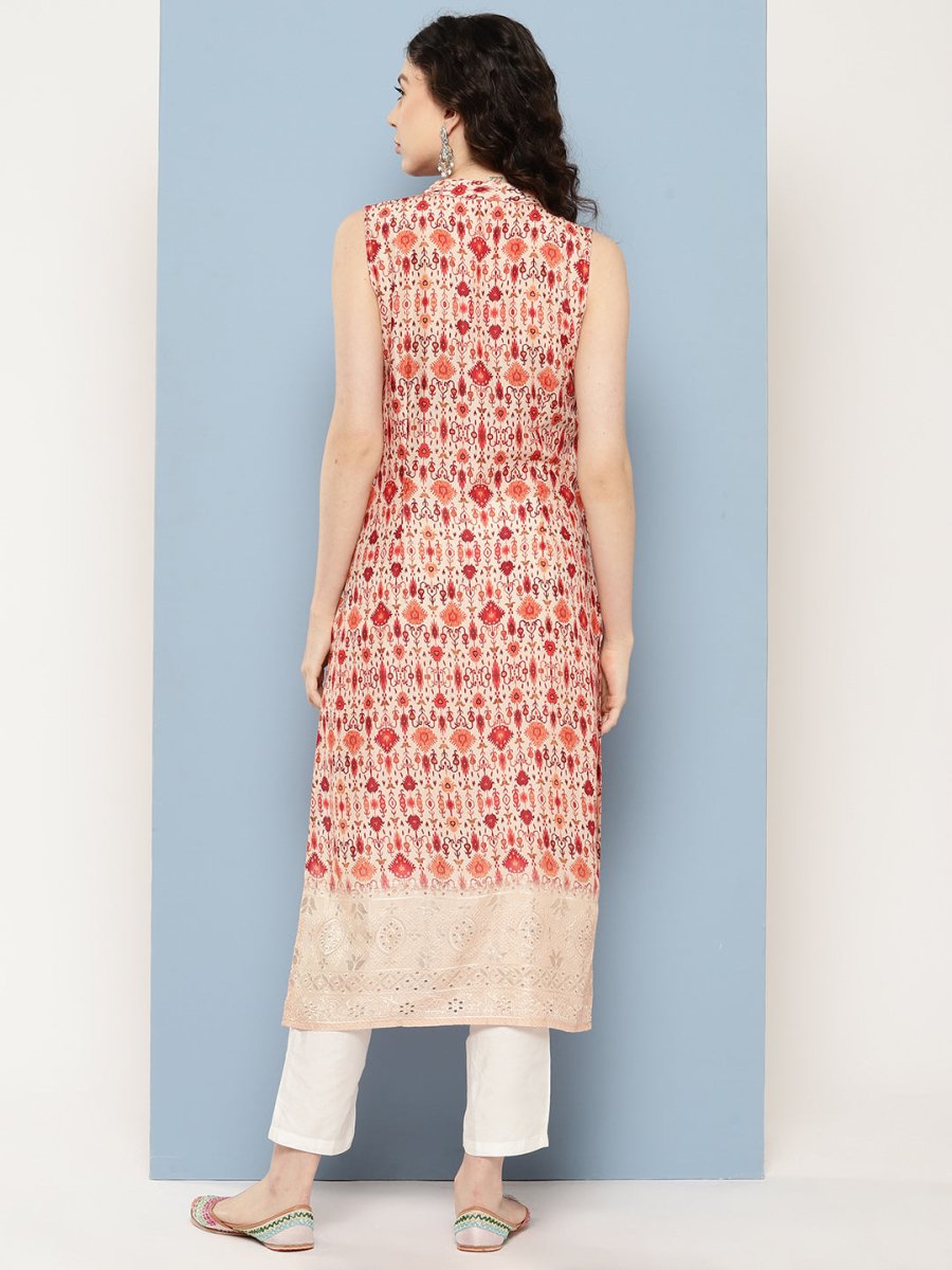Ahalyaa Women Ethnic Motifs Embroidered Gotta Patti Kurta - Distacart