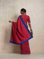 Thumbnail for trueBrowns Red Silk Ready To Wear Saree