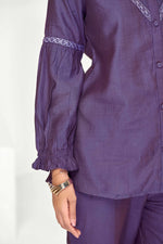 Thumbnail for BulBul Mahi Purple Co-Ord Set
