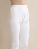 Thumbnail for trueBrowns White Woollen Leggings