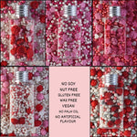 Thumbnail for confect pink mini roses lips i silver hearts vermcelli and white pearls sprinkles for baking cake decorative baby shower sprinkles edible sprinkles mix pack of 5