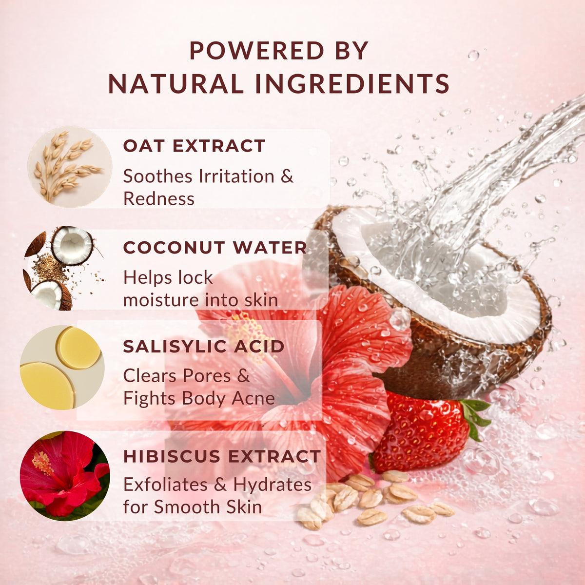 Velleja Exfoliating Body Wash with Salicylic Acid for Body Acne & Rough Bumpy Skin | Reduce Strawberry Legs - Dista