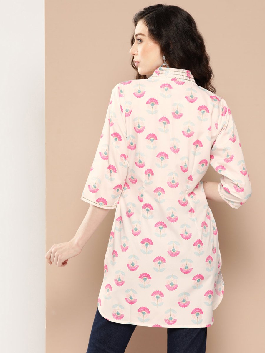 Ahalyaa Floral Printed Tunic - Distacart
