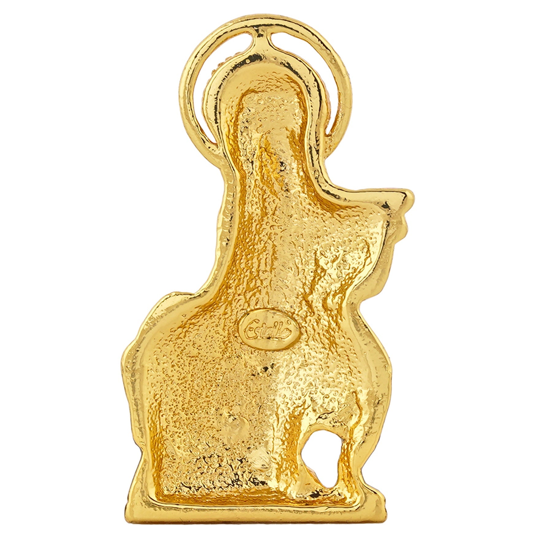 Estele Gold-Polished God of love Sri Krishna Idol with Kamdhenu for Home/Car decor - Distacart