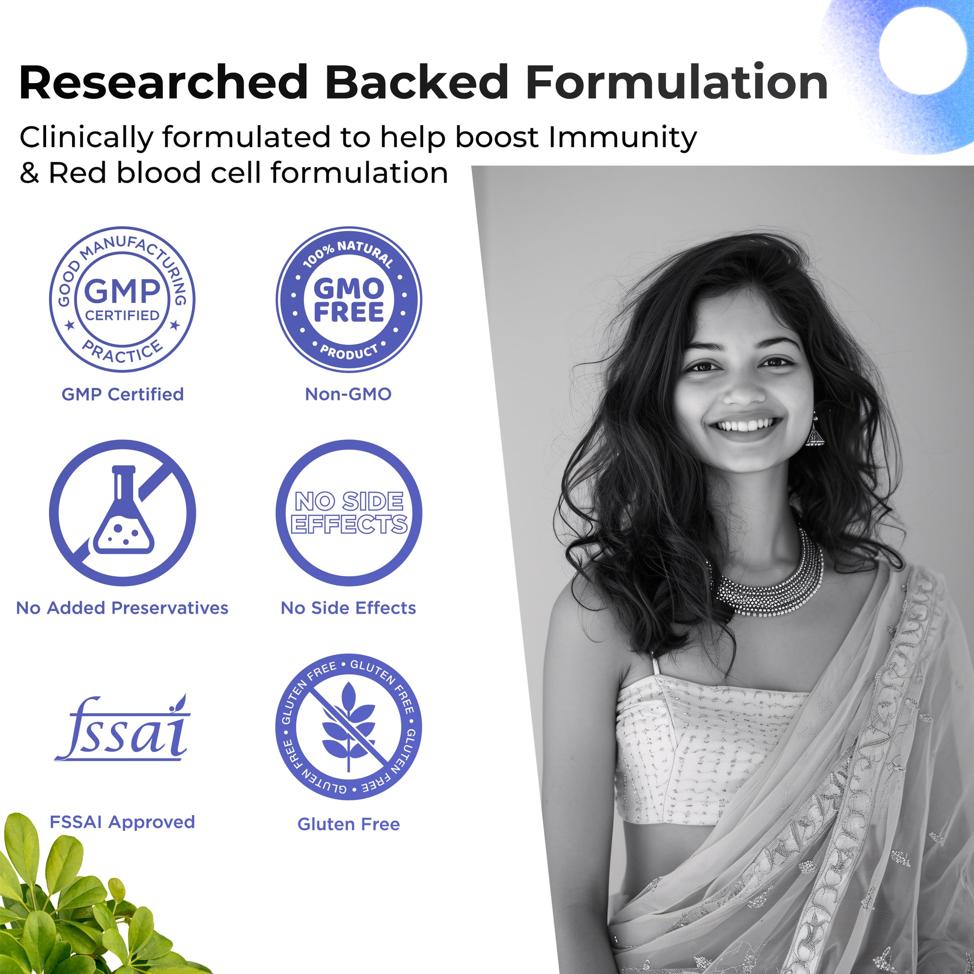 Health Veda Organics Iron + Folic Acid Capsules - Distacart