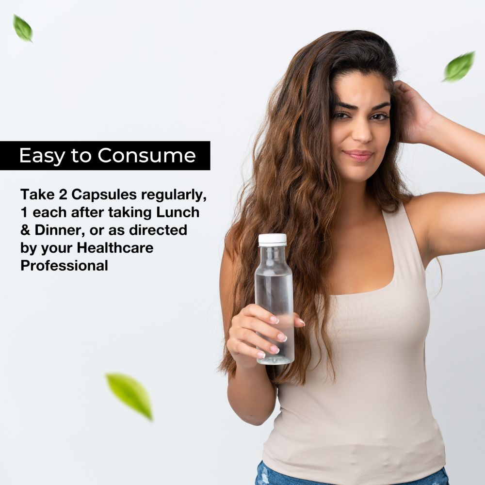 Health Veda Organics Advance Hair Vitamin with DHT Blocker & Biotin Capsules - Distacart