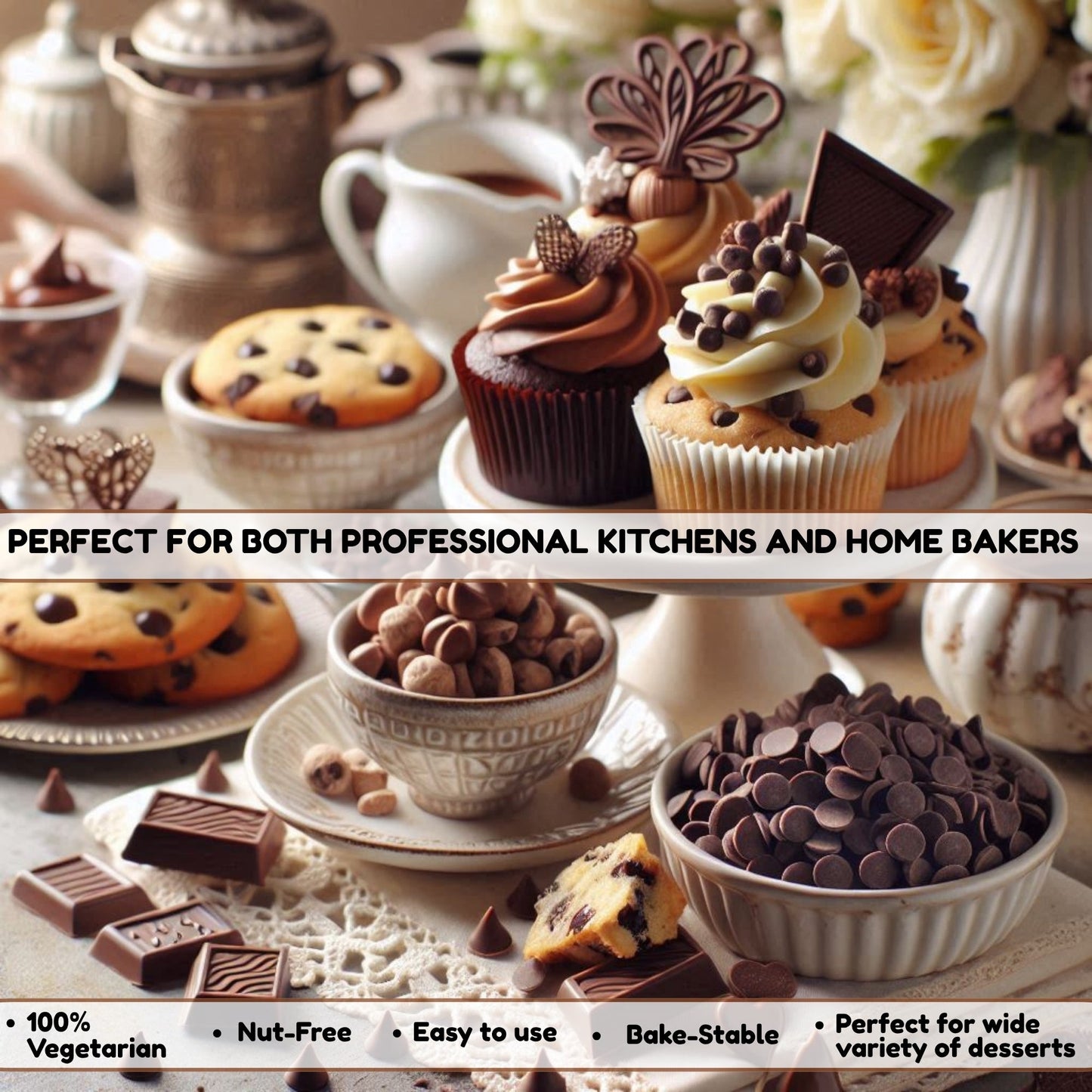 dark chocolate chips 100g