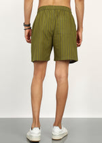 Thumbnail for Fabmade Olive Rhythm Shorts - Distacart