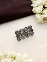 Thumbnail for trueBrowns Silver Tone Abstract Sign Ring - Distacart
