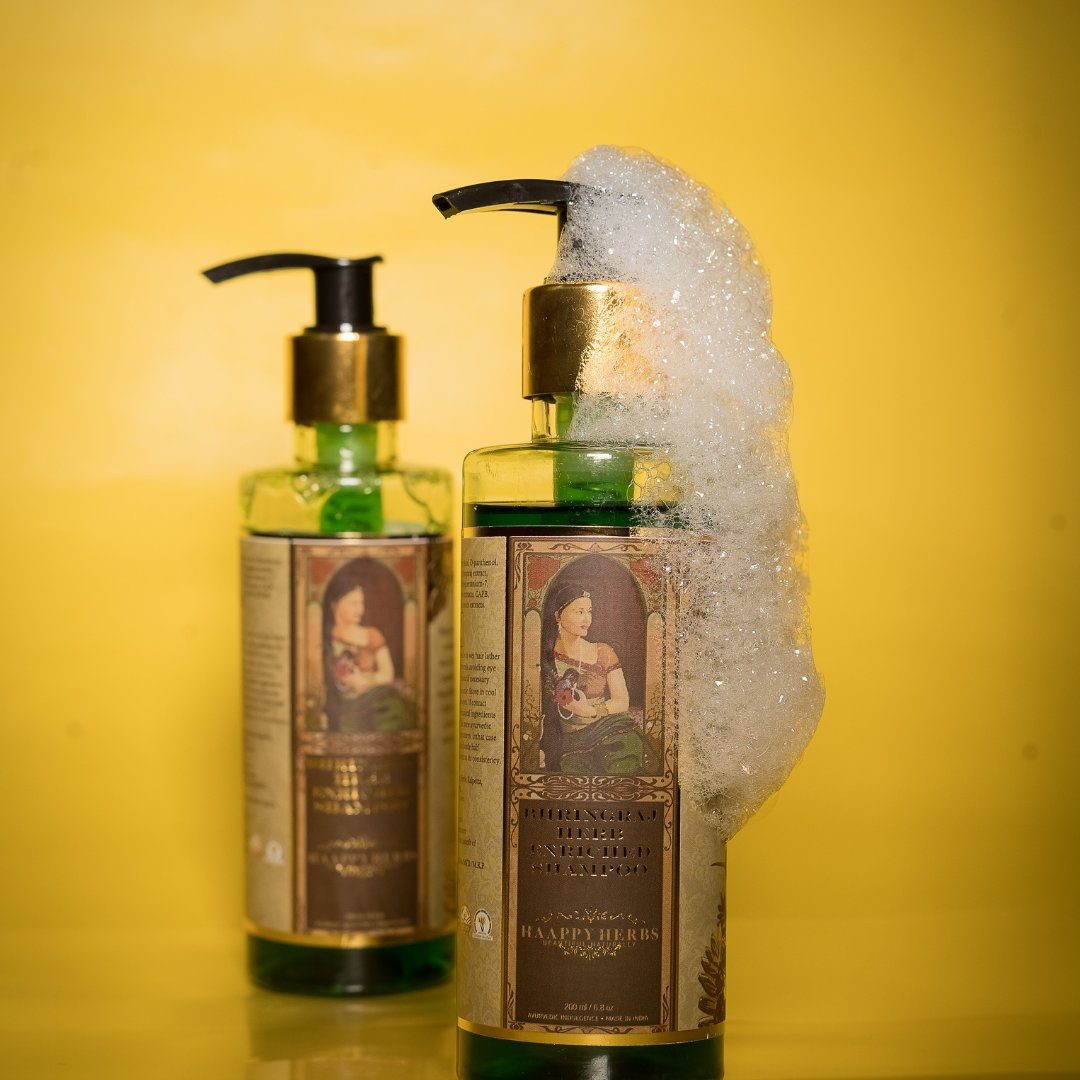 Haappyherbs Bhringraj Herb Enriched Shampoo