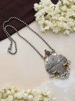 Thumbnail for trueBrowns Silver Gold Tone Pendant Chain - Distacart