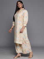 Thumbnail for Ahalyaa Women Plus Size Printed Regular Gotta Patti Kurta with Palazzos - Distacart