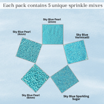 Thumbnail for confect sprinkles for cakes cupcakes decoration usp 6sky blue copy