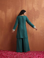 Thumbnail for trueBrowns Green Cotton Sharara Set