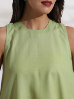Thumbnail for trueBrowns Green Slub Co-ord Set