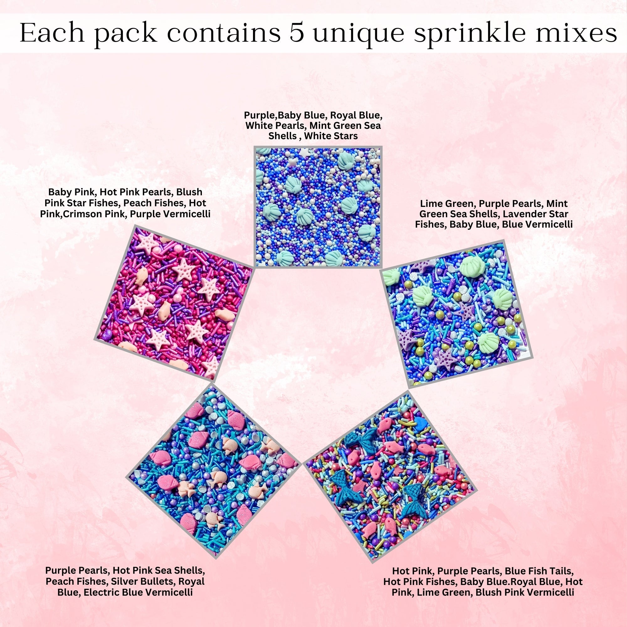 under the sea sprinkles for decorations 06 100 gm