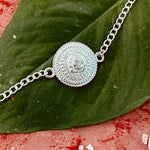 Thumbnail for trueBrowns 925 Sterling Silver Embossed Ganesh Idol Silver Chain Rakhi - Distacart