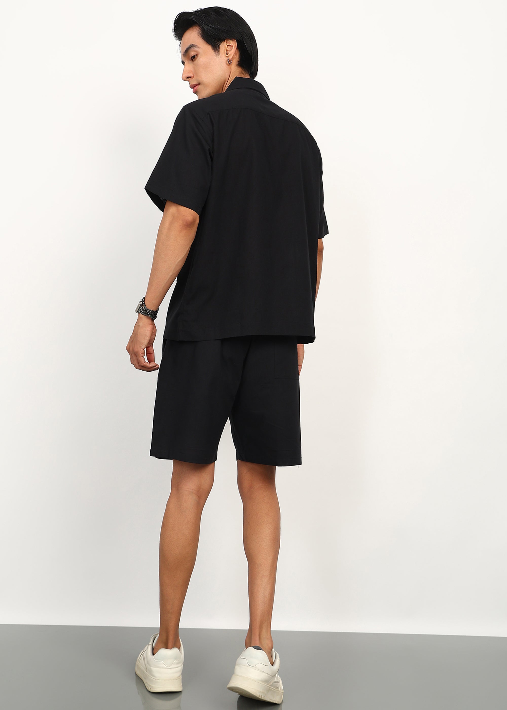 Fabmade Black Utility Co-Ord Set For Men - Distacart