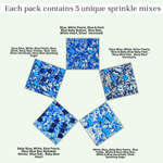 Thumbnail for confect boys baby shower sprinkles gender reveal sprinkles edible sprinkles assorted pack of 5 baby shower 28
