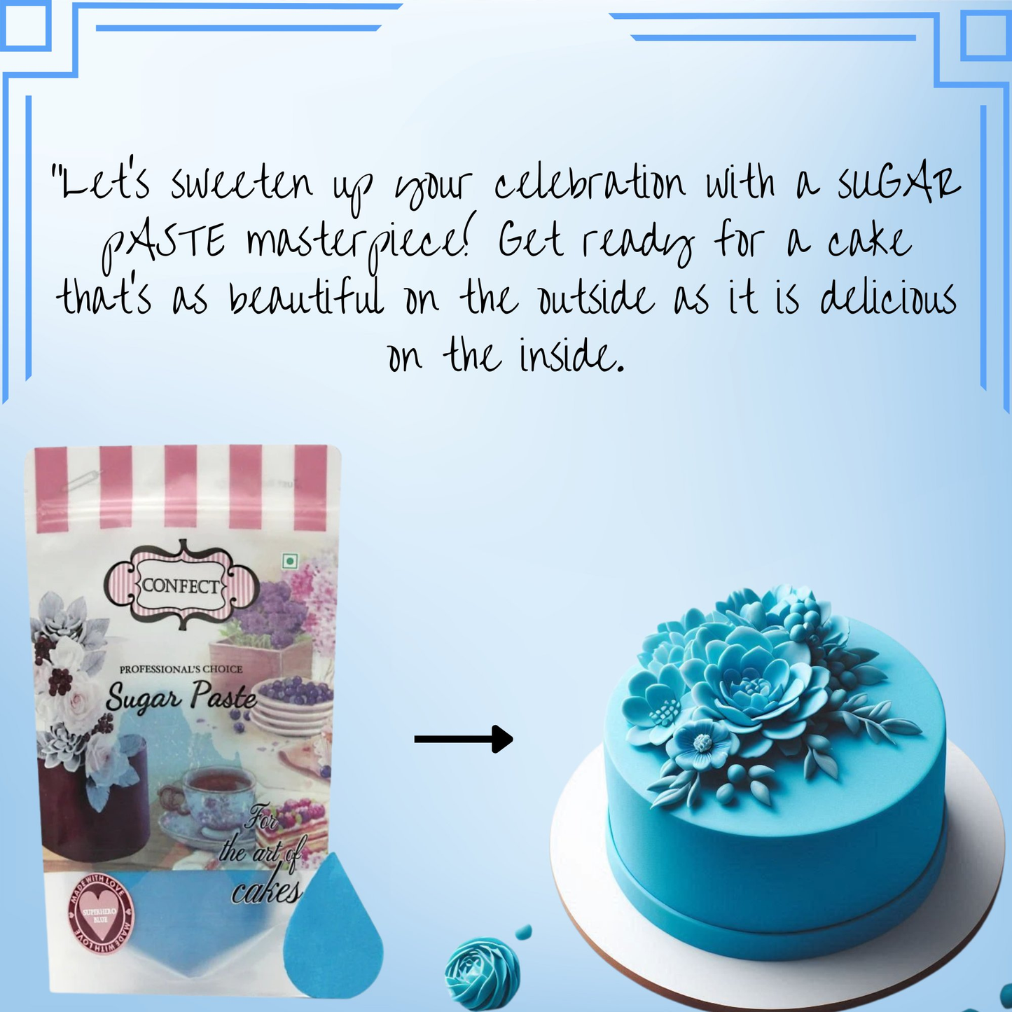 confect superhero blue sugarpaste br b 1 kg b