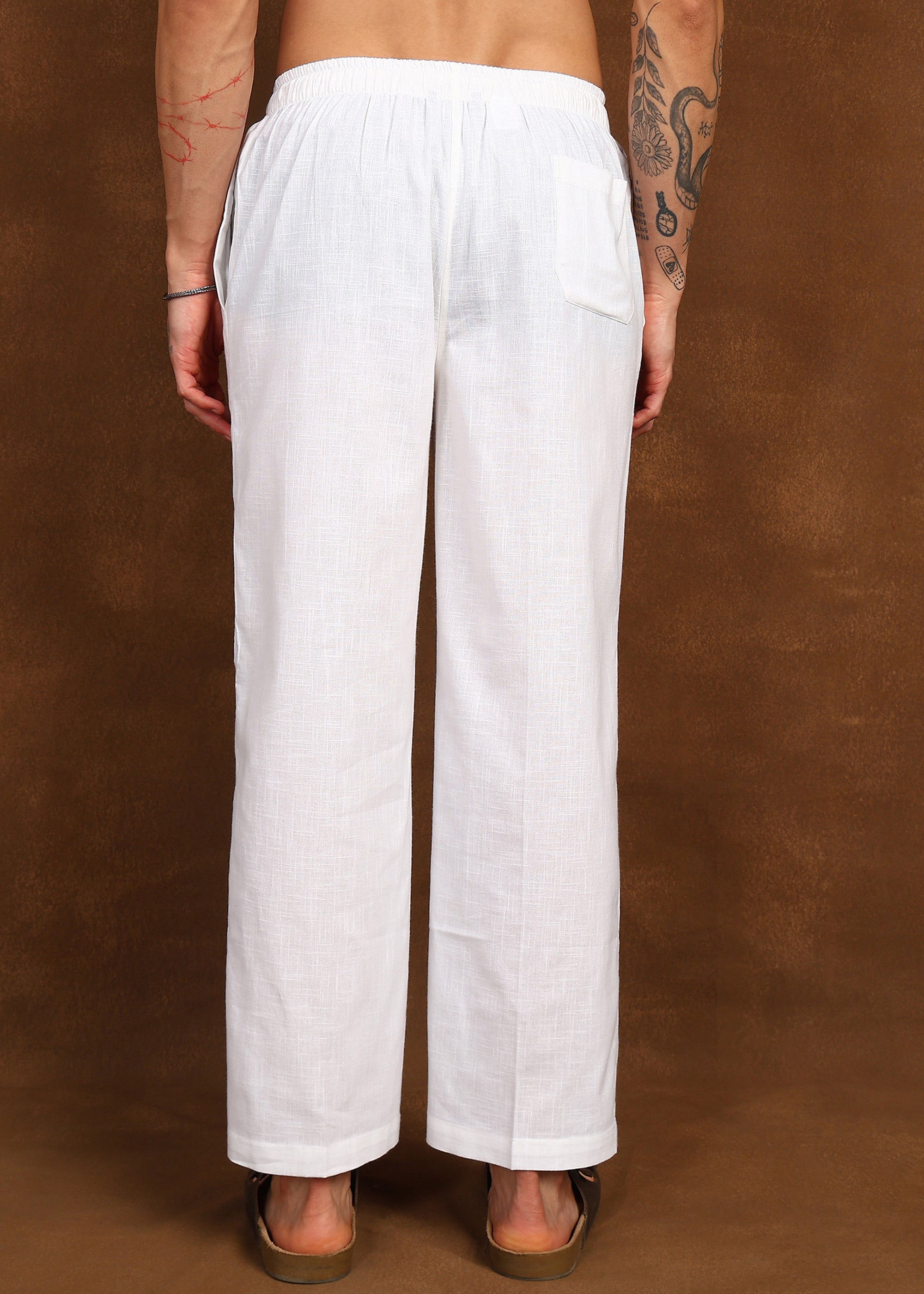 Fabmade Ivory Drift Linen Pyjama - Distacart