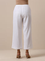 Thumbnail for trueBrowns Cotton White Weave Pant - Distacart
