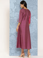 Thumbnail for Ahalyaa Colourblocked Printed Wrap Ethnic Dress - Distacart