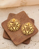 trueBrowns Gold-Polished Leaf Earrings - Distacart