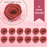 Thumbnail for sugar roses for cake cupcake decoration magenta 120 gms