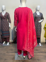 Thumbnail for Anaita Pink Readymade Suit with Embroidery Work - Dista