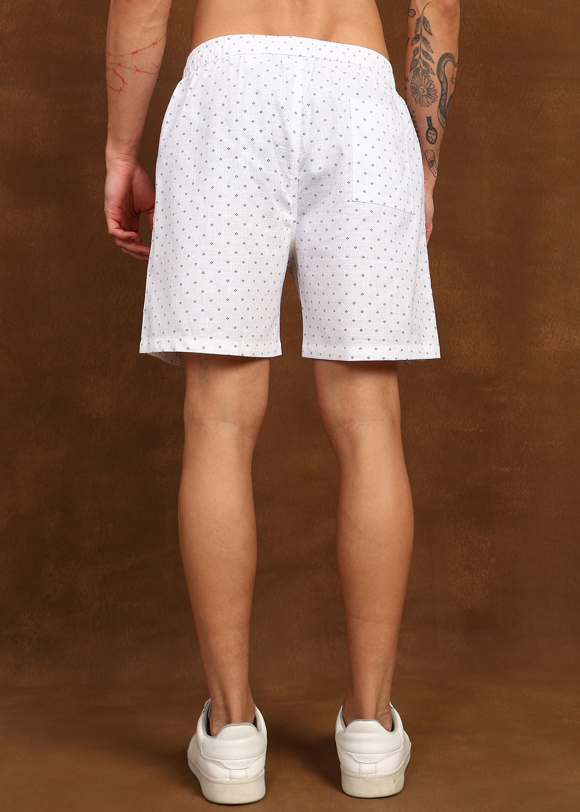 Fabmade Micro Print Casual Shorts - Distacart