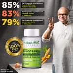 Thumbnail for Health Veda Organics Plant Based Glucosamine Chondroitin & MSM Tablets - Distacart