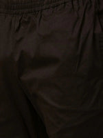 Thumbnail for Fabmade Men's Z-Black Cotton Linen Pyjama