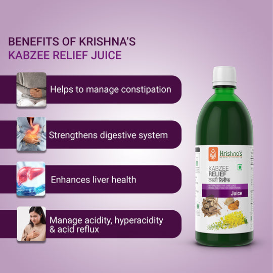 Krishna's Herbal & Ayurveda Kabzee Relief Tonic - Distacart