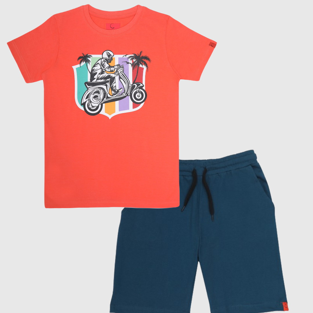 Chilins Kids Printed coord set - Distacart