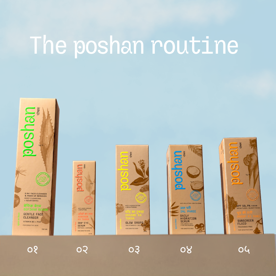 Poshan Skincare Sampoorn Poshan - Complete Routine - Dista