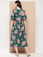 Thumbnail for Ahalyaa Women Floral Printed Empire Ethnic Dress - Distacart