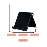 Thumbnail for Sowpeace Trendy Adjustable Silver Tablet Stand with Black Hinges