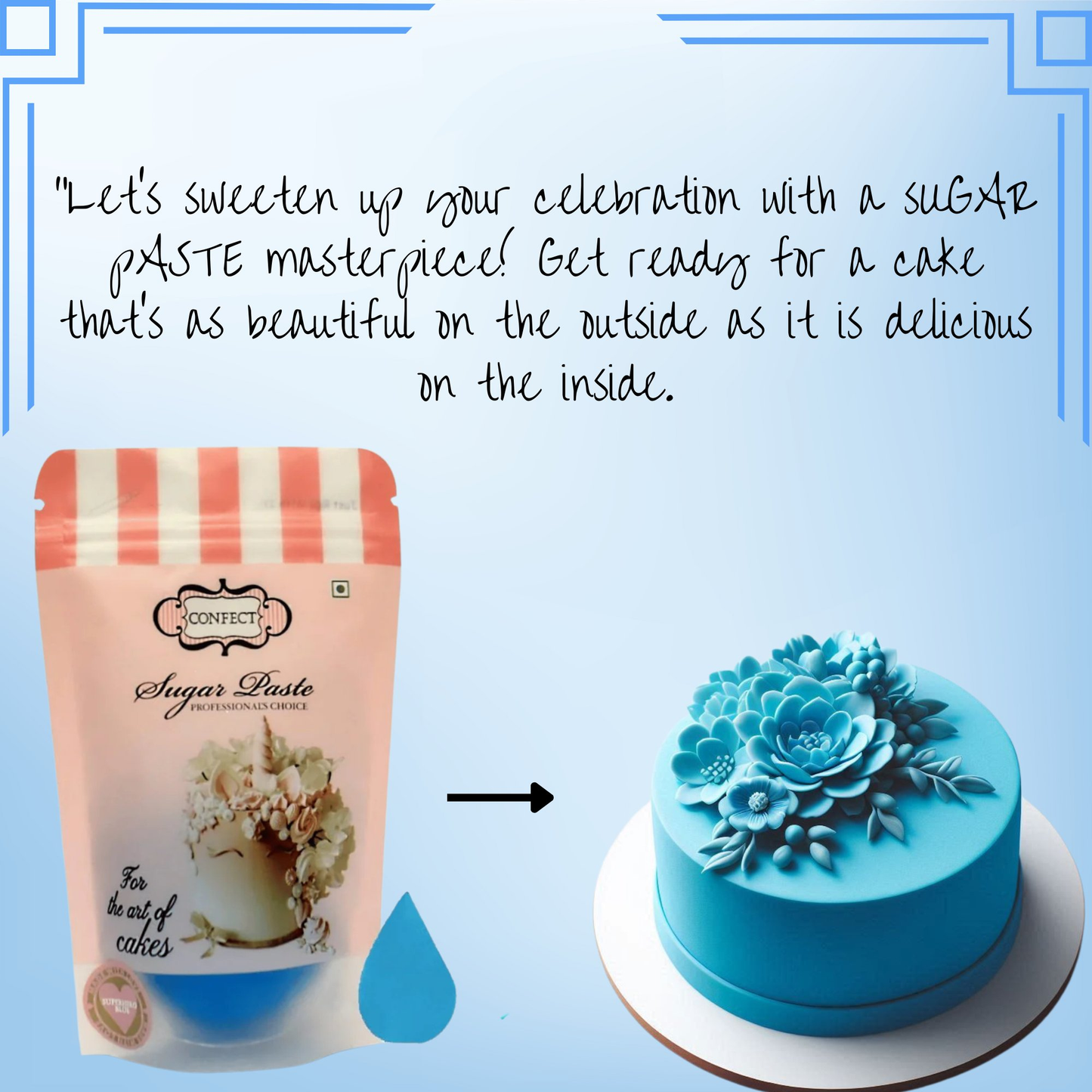 confect superhero blue sugarpaste br b 250 gms b