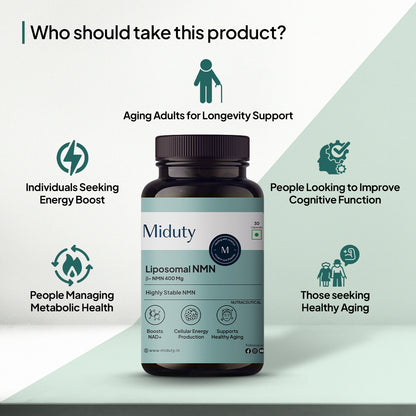 Miduty by Palak Notes Liposomal Glutathione 85% Capsules - Distacart