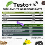 Thumbnail for Health Veda Organics Plant Based Testo+ Veg Tablets - Distacart