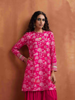 Thumbnail for trueBrowns Red Print Sharara Set - Distacart